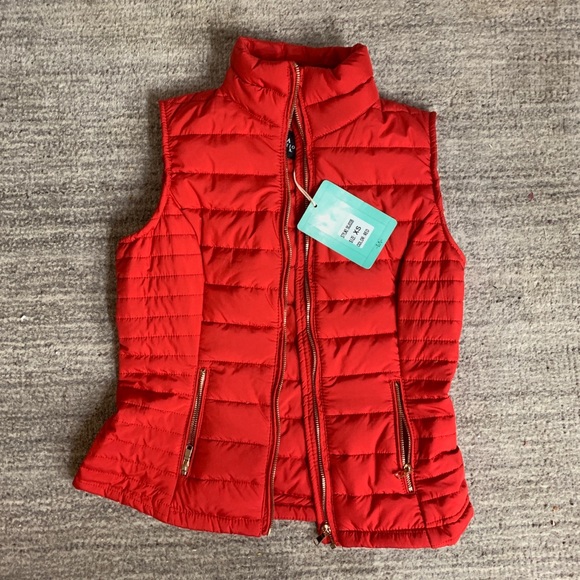 NWT XS Coalition LA Quilted Red Vest - Picture 2 of 7